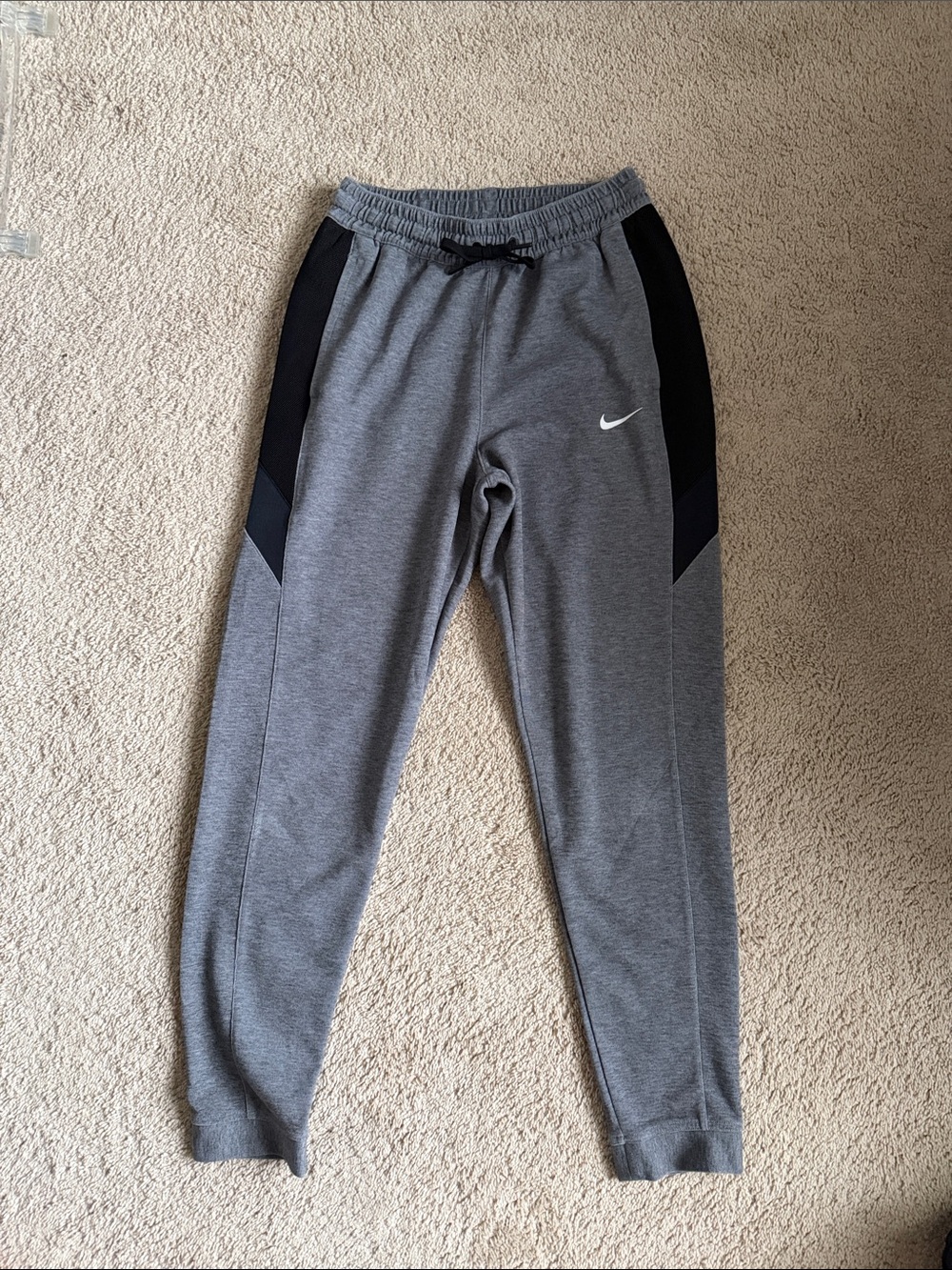 Nike Grey and Black Performance Joggers